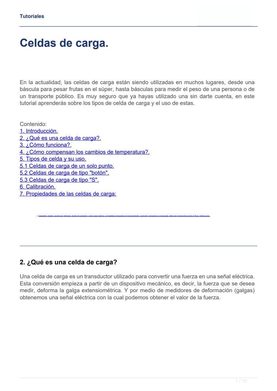 CELDAS DE CARGA
